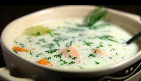 Суп с лососем, классический рецепт