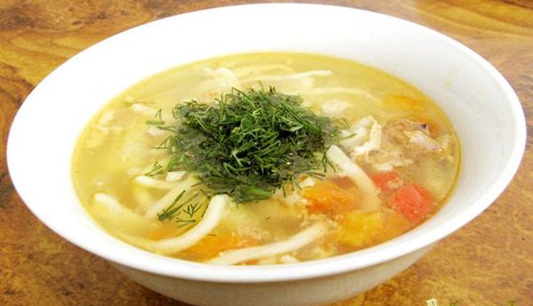 Суп-лапша с мясом, классический рецепт