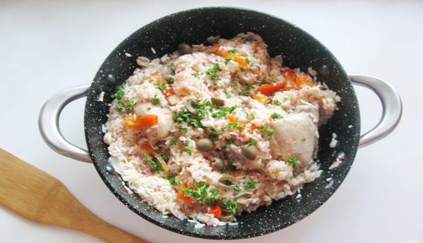 Курица с рисом по испански, интересные рецепты