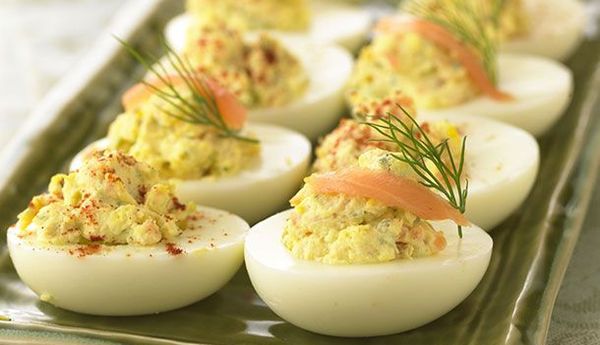 Фаршированные яйца, кулинарные рецепты