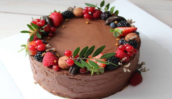 Шоколадный торт с ягодами, рецепты от Чекаловой