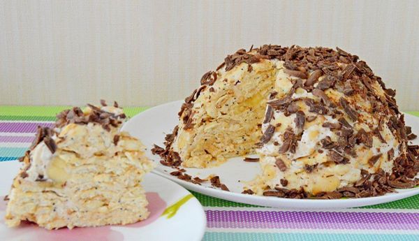 Торт сметанный с крекером без выпечки, рецепты вкусных тортов