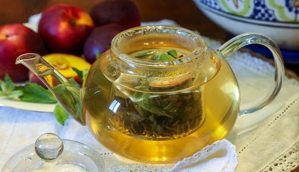 Зеленый чай с персиком и мятой, на ваш вкус